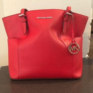 Red Michael Kors Purse